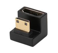 Adaptador de Video U Macho a Hembra, Conector Giratorio 8K 60Hz 48Gbps | Conector chapado en oro angulado 180 grados ABS carcasa LED indicador Canal de retorno de audio Ethernet 3D espacio de color