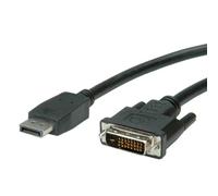Adaptador de vídeo VALUE 11.99.5610 DisplayPort a DVI-D 2 m negro