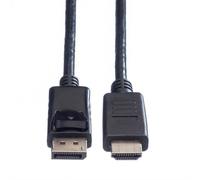 Adaptador de vídeo VALUE 11.99.5781 DisplayPort a HDMI 2 m negro
