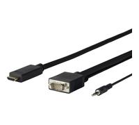 Adaptador de vídeo - VIVOLINK - PROHDMIVGA1 - HDMI Tipo A a VGA - 1 m - Color Negro