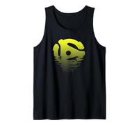 Adaptador de vinilo de 45 RPM Sunset Ripple Fade Camiseta sin Mangas