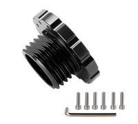 Adaptador de volante de aluminio para Thrustmaster T500 para RS, T300 para RS, placa de conexión base con pernos, pieza de actualización de mod de coche PCD de 73 mm (negro)