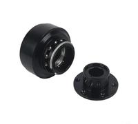 Adaptador de volante de liberación rápida, para simulador de carreras, para base de transmisión directa MOZA R9/R16/R5, diseño de aleación de aluminio, negro/rojo (negro)