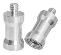 Adaptador de zapata caliente/zapata LUORNG 2 piezas hembra de 3/8 pulgadas a macho de 1/4 pulgadas adaptador de tornillo roscado espiga para soporte de luz de estudio, adaptador de zapata