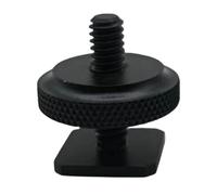 Adaptador de zapata de metal para cámaras DSLR con tornillo de 1/4 pulgadas fuerte y fiable, placa de trípode para una sola capa de larga duración