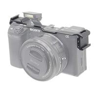 Adaptador de zapata fría doble placa de reubicación para micrófono de campana fácil extensión de zapata fría soporte de montaje para cámara Sony Alpha A6400 ILCE-6400, Vlogging Video Making Shooting Accesorio