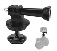 Adaptador de Zapata Fría para GoPro, Adaptador de Soporte de Aluminio con Tornillo moleteado CNC para Hero 13/12/11/10/9/8/7/6/5/4, Session, MAX, cámaras dji Osmo Action