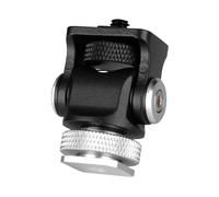 Adaptador de zapata fría portátil de ABS y metal, soporte ajustable para monitores pequeños, adaptador de zapata fría para cámara réflex digital