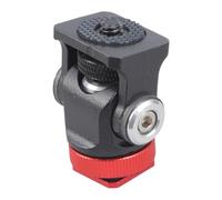 Adaptador de zapata fría portátil de ABS y metal, soporte ajustable para monitores pequeños, adaptador de zapata fría para cámara réflex digital