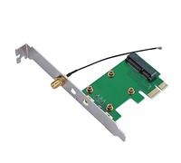 Adaptador deflector de altura completa para tarjeta elevadora para Mini PCIE a PCIE, fácil reserva de antena, soporte de 5 V y 3,3 V, para y sistemas, Xf1p593o4e