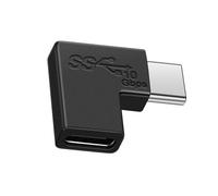 Adaptador del conector Tipo - Conjunto de extensión USB de ángulo derecho de 10 Gbps, adaptador de cable de datos de alta velocidad | Conector de transferencia de carga compacta para teléfonos