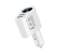 Adaptador del vehículo: Tomas de automóvil astillas con Salida de Carga, Cargador de 12V de 24 V para Tableta de teléfono Celular, 80W Potente USB Auto Carger | Accesorios para Usar Camiones
