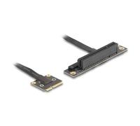 Adaptador Delock 81295 Mini PCI Express a PCIe 3.0 x8 20 cm negro