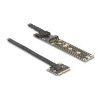 Adaptador Delock 81501 M.2 a Mini PCIe con cable 20 cm negro