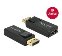 Adaptador DeLOCK DisplayPort 1.2 a HDMI 4K Ultra-HD Negro
