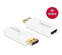 Adaptador DeLOCK DisplayPort 1.2 a HDMI Blanco