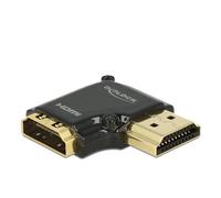 Adaptador DeLOCK HDMI-A/HDMI-A 90° F/M Negro