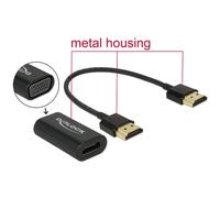 Adaptador DeLOCK HDMI a VGA 0,15 m Negro
