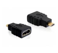 Adaptador DeLOCK HDMI micro D a HDMI A Negro