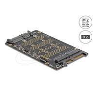 Adaptador Delock M.2 a U.2 y SATA para SSD NVMe y SATA
