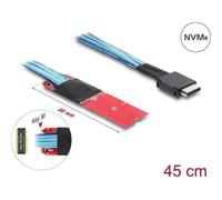 Adaptador Delock M.2 Key M a OCuLink SFF-8611 de 45 cm