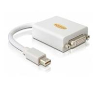 Adaptador DeLOCK mini DisplayPort a DVI 0,18 m Blanco