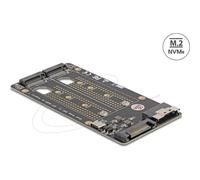 Adaptador Delock para 2 SSD M.2 NVMe PCIe 4.0 a SFF-8654 8i