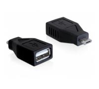 Adaptador DeLOCK USB 2.0-A a USB Micro-B Macho Negro