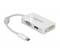 Adaptador DeLOCK USB-C a VGA, HDMI y DVI