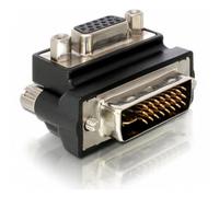 Adaptador DeLOCK VGA DVI-I a 15-pin FM VGA Negro