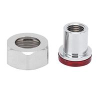 Adaptador desconexión rápida grifos cerveza Ball Lock Keg Fittings Draft Beer Brewing Fittings with Nut Seal Acero inoxidable a prueba fugas fiestas en el césped