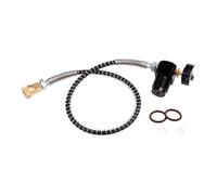 Adaptador DIN G58 Regulador de llenado de buceo 6000psi 40mpa con manguera de resorte reforzada y rosca macho de conexión rápida para llenado de tubos de presión (estándar de cabeza hembra)