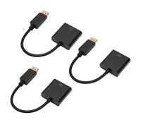 Adaptador DisplayPort a DVI, 3 Cables Adaptadores DP a DVI, 4K HD 1080P Mini DP a DVI Cable Adaptador, para PC, Computadora Portátil, Computadora, HDTV, Monitor, Proyector