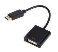 Adaptador DisplayPort a DVI-D Macho a Hembra - Convertidor Compacto con Conectores Chapados en Oro, Compatible con Lenovo, DELL, HP y Otras Marcas - Resolución Full HD 1080p