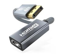 Adaptador DisplayPort a HDMI 4K 60Hz, DisplayPort a HDMI Monitor Unidireccional DP macho a HDMI hembra convertidor con G-Sync FreeSync Kampatibel para escritorio, portátil, tarjeta gráfica, HP, Dell