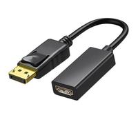 Adaptador DisplayPort a HDMI Negro Macho-Hembra 1080p Plug-and-Play 15 cm Universal