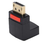 Adaptador DisplayPort de ángulo recto macho a hembra de 90 grados, extensión de conector DP, compatible con DisplayPort 1.4 4K y 8K, translúcido,