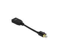 Adaptador DisplayPort - DeLOCK - Mini DisplayPort a DisplayPort - 8K - 15cm - Negro