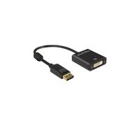 Adaptador DisplayPort DVI-I - DELOCK - 20 cm - Activo - Ultra HD 4K - Negro