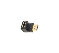 Adaptador Displayport en ángulo recto macho a hembra, conectores chapados en oro para configuración de espacio limitado, soporta convertidores Displayport de 90 grados