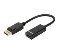 Adaptador Displayport Macho a HDMI Hembra DLH DY-TU4664B 0,23 m Negro