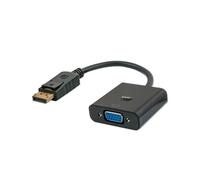 Adaptador DisplayPort Savio SAVKABELCL-90 a VGA 20cm 1080p Macho/Hembra Negro