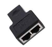 Adaptador Divisor Cable Ethernet Rj45 Plástico