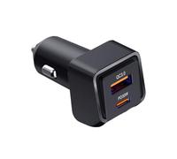 Adaptador Divisor de Encendedor para Coche 2 Puertos Tipo-C Enchufar Y