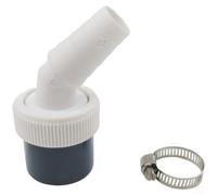 Adaptador divisor de manguera de drenaje en Y para tuberías de drenaje de lavadora de 40 mm con cuerpo ABS y sello de junta segura (cabezal único)