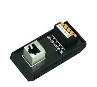 Adaptador divisor de montaje en riel DIN for tablero de distribución vertical RJ45 con bloque de terminales de resorte y conexión rápida RJ45 hembra(Vertical)