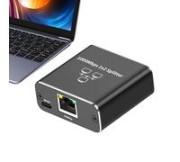 Adaptador Divisor Ethernet - Hub de Red 1 a 2 switteu Gigabit | Distribuidor Ethernet de 1000 Mbps, Hub de Red no gestionado Gigabit, 2 Dispositivos simultáneamente para Super