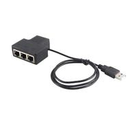 Adaptador divisor Ethernet RJ45 de 1 a 3 puertos, extensión de red RJ45 de 100 Mbps, velocidad de Internet, para cables Cat 5, 6, 7, 8