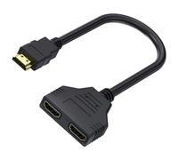 Adaptador Divisor HDMI 1080P, Cable Duplicador Macho a Doble Hembra, 1 a 2 Vías para HDTV, LED, Monitor LCD, Proyectores, 30cm
