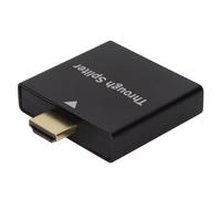 Adaptador divisor HDMI 1x2: señal estable bañada en oro de alta resolución 1080P